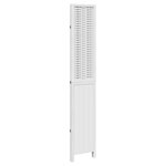 vidaXL Cloison de séparation 3 panneaux blanc bois de paulownia massif