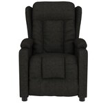 vidaXL Fauteuil électrique de massage Noir Tissu