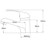 vidaXL Robinet de lavabo Chrome