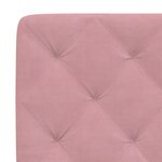 vidaXL Cadre de lit avec tête de lit Rose 140x200 cm Velours
