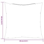 vidaXL Coussins de canapé lot de 4 beige 60x60 cm tissu