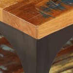 vidaXL Table basse et étagère 100x60x35 cm Bois de récupération solide