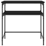 vidaXL Table console noir 75x35 5x75 cm bois d'ingénierie