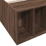 vidaXL Cadre de lit sans matelas chêne marron 100x200 cm