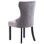 vidaXL Chaises à manger lot de 4 gris velours