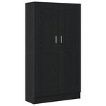 Bibliothèques vidaXL 2 Pièces Chêne Noir 165x30 5x150 cm Bois d'ingénierie