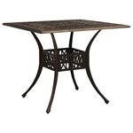 Ensemble de bistro jardin meuble extérieur terrasse 3 pièces aluminium coulé bronze 02_0013505