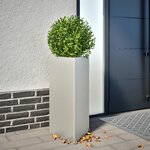vidaXL Jardinière triangulaire 40x34 5x70 cm acier inoxydable
