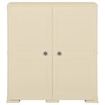 vidaXL Armoire plastique 79x43x85 5 cm design de bois blanc angora