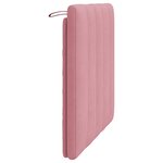 vidaXL Coussin de tête de lit rose 90 cm velours