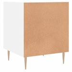 vidaXL Tables de chevet 2 Pièces blanc 40x40x50 cm bois d’ingénierie
