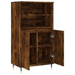 vidaXL Buffet haut Chêne fumé 60x36x110 cm Bois d'ingénierie