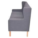 Ensemble de canapés 2 Pièces tissu gris