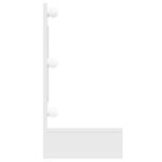 vidaXL Armoire à miroir avec LED Blanc brillant 90x31 5x62 cm