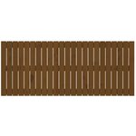 vidaXL Tête de lit murale Marron miel 147x3x60 cm Bois massif de pin