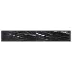 vidaXL Table console Marbre noir 220x35x75 5 cm Verre trempé