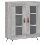 vidaXL Buffet sonoma gris 69 5x34x90 cm bois d'ingénierie