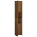 vidaXL Armoire de bain Chêne marron 30x30x183 5 cm Bois d'ingénierie