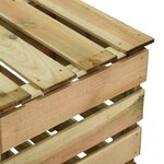 vidaXL Composteur de jardin à lattes 2 Pièces 80x50x100 cm Pin imprégné
