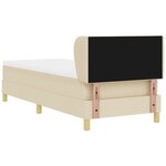 Lit Box Spring vidaXL avec Matelas en Crème - 80x200 cm