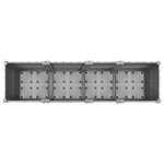 vidaXL Lit surélevé gris clair 160x40x38 cm Polypropylène