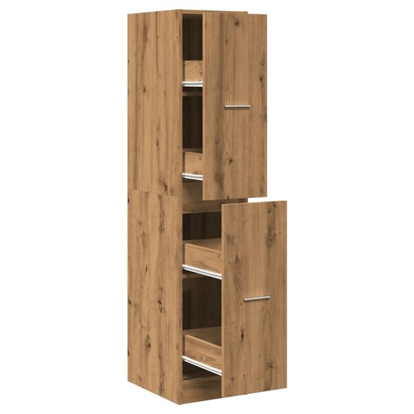 vidaXL Armoire d'apothicaire chêne artisanal bois d'ingénierie