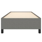 vidaXL Cadre de lit sans matelas gris foncé 80x200 cm tissu