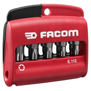 Jeu mixte de 10 embouts Torx 14 Facom  série 1  25 mm  porteembouts E112