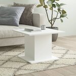vidaXL Table basse blanc 55 5x55 5x40 cm bois d'ingénierie