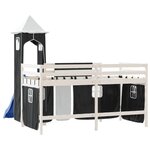 vidaXL Lit mezzanine enfants avec tour sans matelas 90x200 cm
