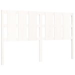 vidaXL Cadre de lit sans matelas blanc bois de pin massif