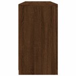 vidaXL Buffet avec lumières LED chêne marron 142 5x37x67 cm