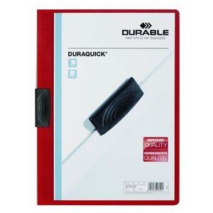 Chemise à clip DURAQUICK A4 20 Feuilles Rouge DURABLE