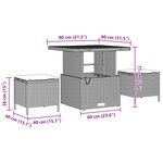 vidaXL Ensemble de canapé de jardin 11 pièces avec coussins Noir Rotin synthétique Acacia
