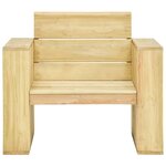 vidaXL Salon de jardin 3 Pièces Bois de pin imprégné