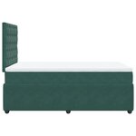 vidaXL Sommier à lattes de lit avec matelas vert foncé 120x190 cm