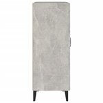 vidaXL Buffet Gris béton 69 5x34x90 cm Bois d'ingénierie