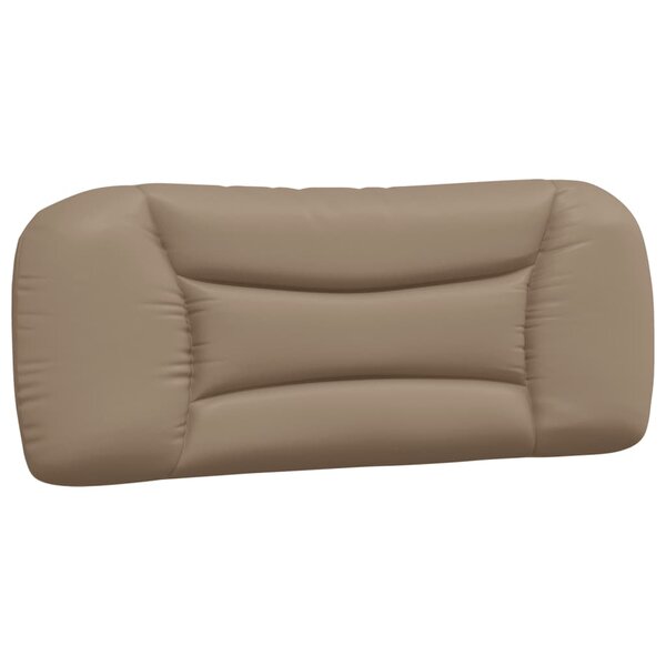 vidaXL Coussin de tête de lit cappuccino 100 cm similicuir