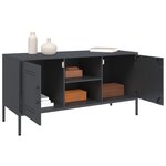 vidaXL Meuble TV anthracite 100 5x39x50 5 cm acier