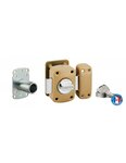 THIRARD - Verrou à bouton Transit 2 A2P* pour porte d'entrée  cylindre 40mm  acier  4 clés  époxy bronze