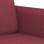 vidaXL Canapé à 2 places Rouge bordeaux 120 cm Tissu