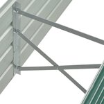 vidaXL Lit surélevé de jardin Acier galvanisé 160x40x45 cm Vert
