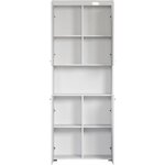 Colonne double AMANDA - 4 portes + 1 niche - 73 x 31 x 190 cm - Blanc