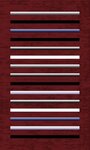 Tapis de salon à rayures 200 x 290 cm - Rouge