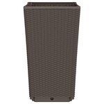 vidaXL Jardinières 4 Pièces marron 32 5x32 5x57 cm polypropylène