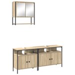 vidaXL Armoire de lavabo en chêne Sonoma 80x30x60 cm en bois d'ingénierie
