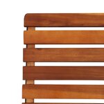 vidaXL Chaises inclinables de jardin lot de 2 Bois solide d'acacia