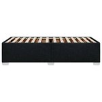 vidaXL Cadre de lit Noir 90x190 cm Tissu