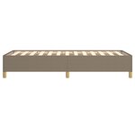 vidaXL Cadre de lit sans matelas taupe 80x200 cm tissu