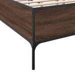 vidaXL Cadre de lit sans matelas chêne marron 160x200 cm